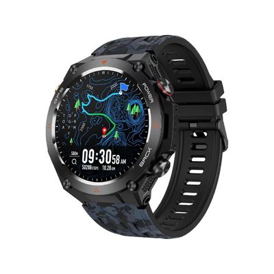 KC82 Sport Akıllı Saat 1.45 inç Ekran Pusula GPS Takip edici 650mAh Akü Erkekler İçin
